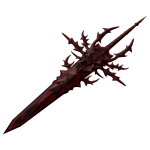 Crimson Red Goth Vampire Sword