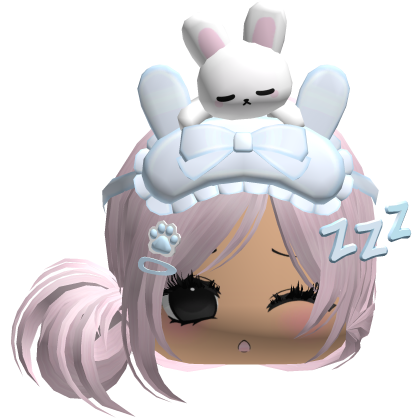 Kawaii Moe Sleepy Cute Bunny Anime Hair Pink