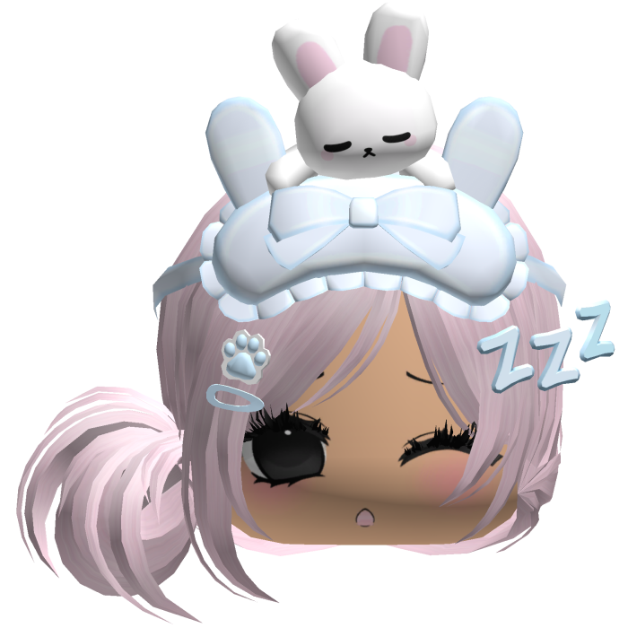 Kawaii Moe Sleepy Cute Bunny Anime Hair Pink