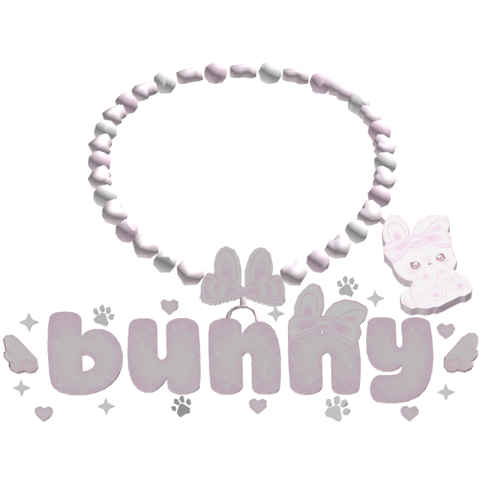 ♡: cute bunny angel necklace