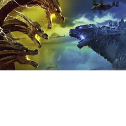 Island But Godzilla is Fighting King Ghidorah