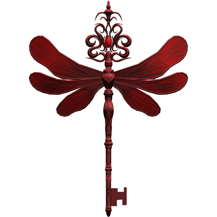 Red Magical Dragonfly Key 