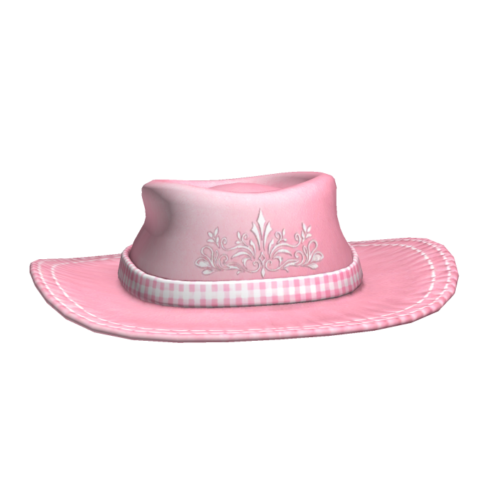 halloween cowgirl cowboy hat light pink