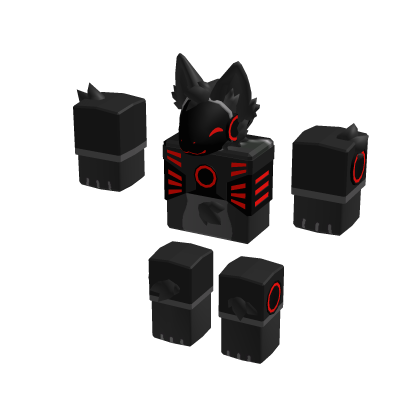 Red Furry Protogen Mini Me