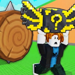 Survive the giant log for a luckyblock!