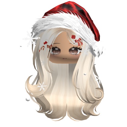 Lush Gentle Swirls w/Santa Hat (Yellow)