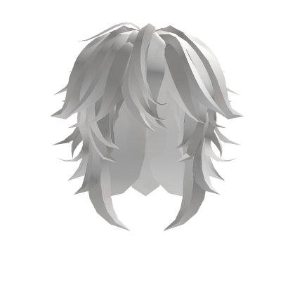 White Messy Fluffy Long Hair