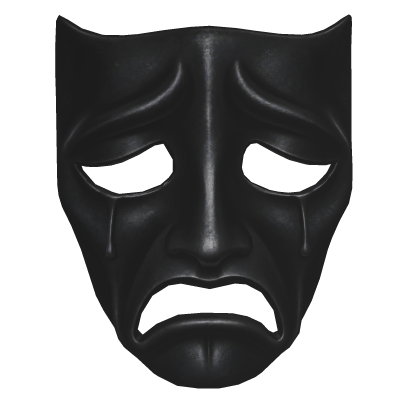 Sorrowful Black Tragedy Mask