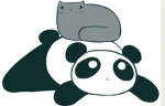 Pandas with cats :)