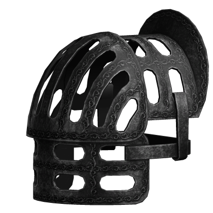 Black Gothic Knight Pauldron - Right Roblox item
