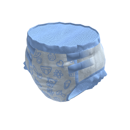 Blue Print Diaper