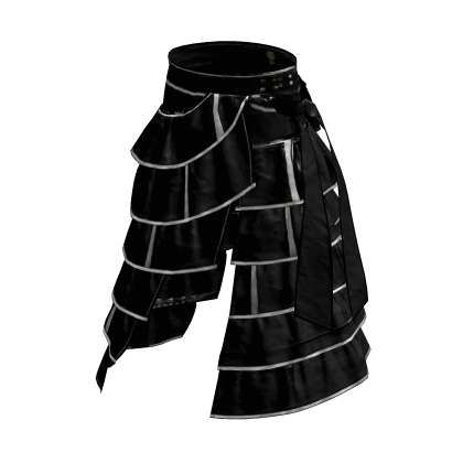 Black Soft Layered Ruffle Pants Aesthetic [PBR]