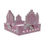 [⏳Limited ] White Pink Hello Kitty 8-Bit Crown