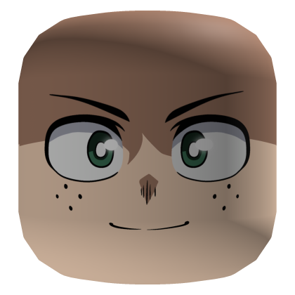 Deku Confident Smile Face - White Pupils Roblox item