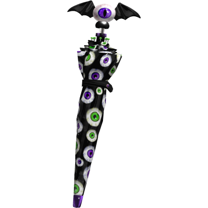 ♡ gurokawa green & purple eyeball waist umbrella 