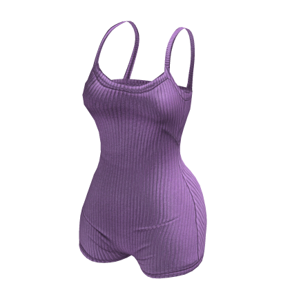 Y2K Gym Bodysuit - Purple thumbnail