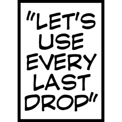 "Let's Use Every Last Drop" Manga Panel Roblox decal