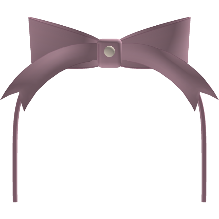 cutesy ribbon headband pink