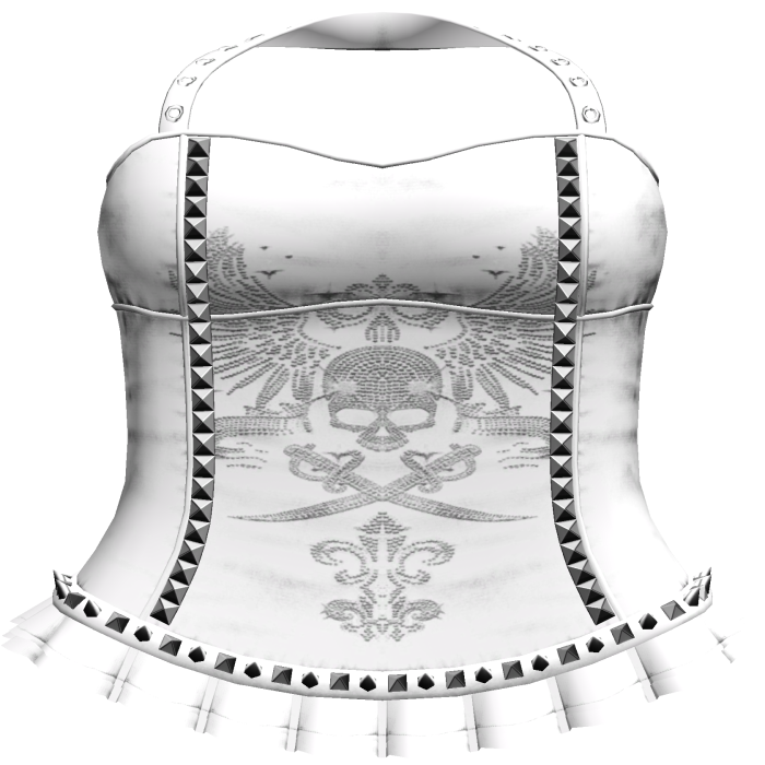 Emo Rhinestone Dress in White