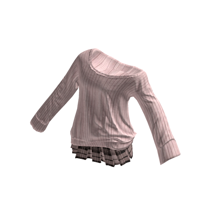 💜 Cozy Off-Shoulder Knit Sweater_Pink