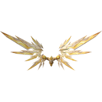 Cyber Angel Mecha Tech Neon Wings - Lilylune Gold