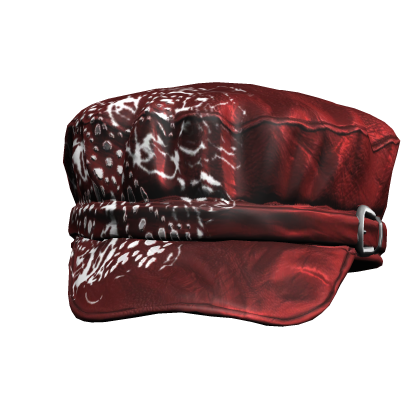 Y2K Dark Red Buckle Belt Raised Cap Roblox item