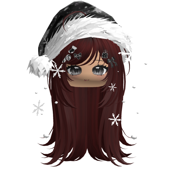Emo Vamp Christmas Hair (Dark Red)