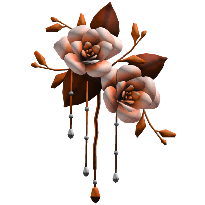 Orange Flower Headpiece