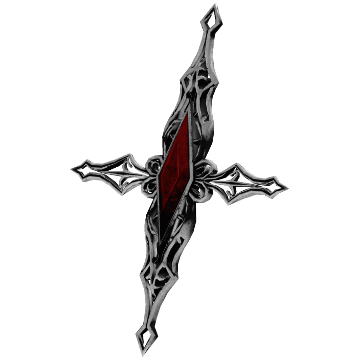 Emo Goth Cross Hair Clip