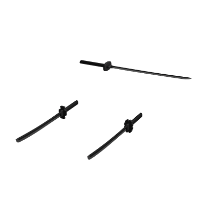 [Handle] Black Triple Katana
