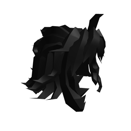 Black Half-Bun Blocky Hair Roblox item