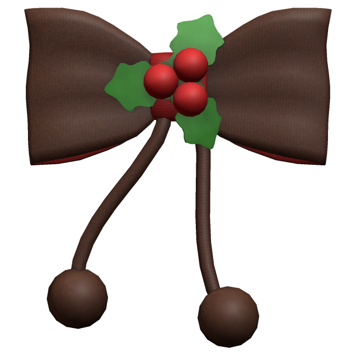 kawaii brown christmas bow