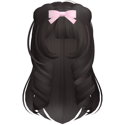 cute curly princess puppy hair in dark brown