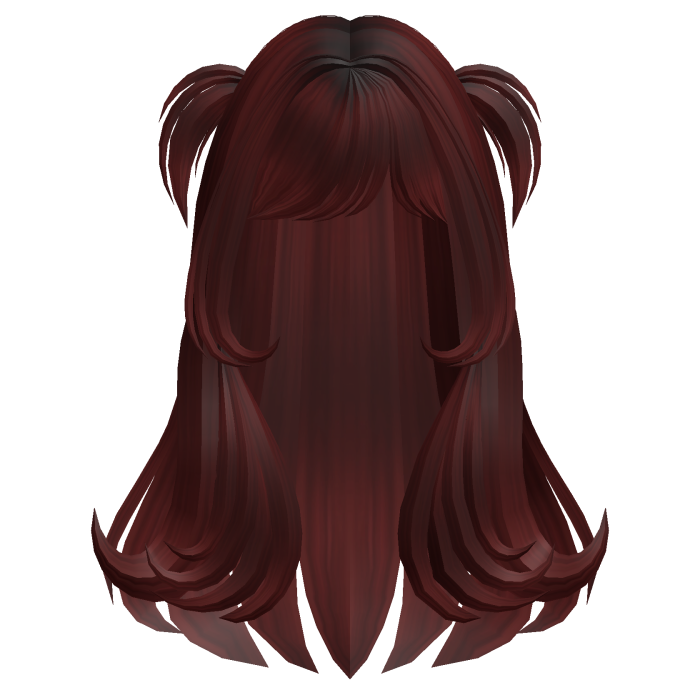 Cute Long Kawaii Doll Pigtail Hair (Red)