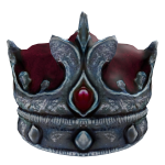 Silver Crimson Crown of The Judge