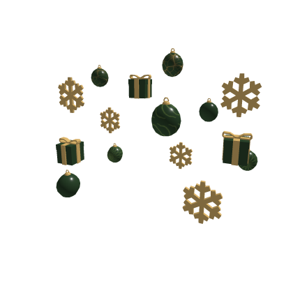 Green Gold Christmas Aura