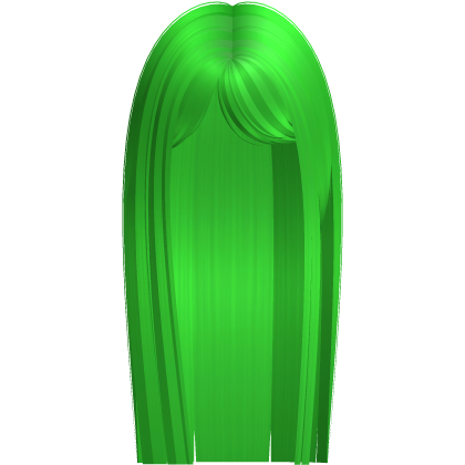 Sleek Popular Long Straight Hair (Neon Green) Roblox item