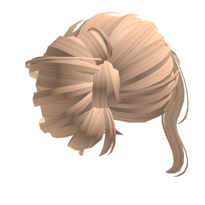Blonde Messy Hair Bun Up-Do Roblox item