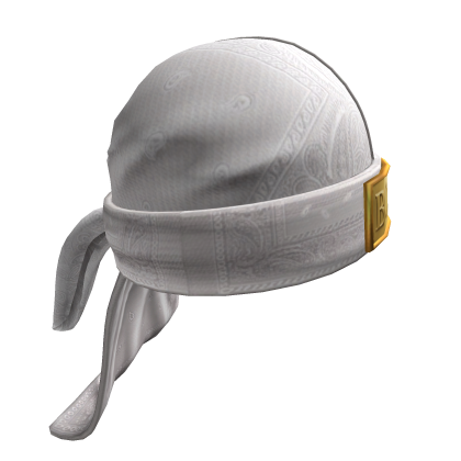 White 'BOSS' Durag Roblox item