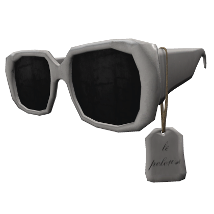white fashion sunglasses [pbr]