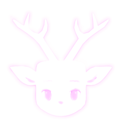 ♥ [EMISSIVE] glowing deer cartoon face mask