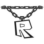White Retro Roblox Chain