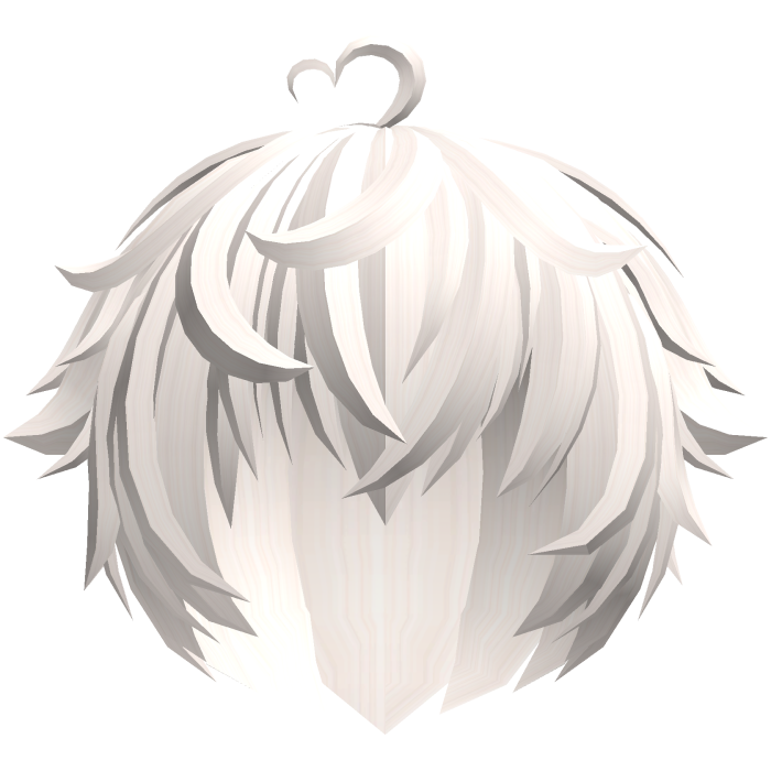 ♡ cute kawaii messy heart boy hair 🐹 beige