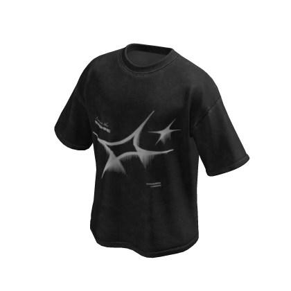 Star Black Wash Oversized Shirt