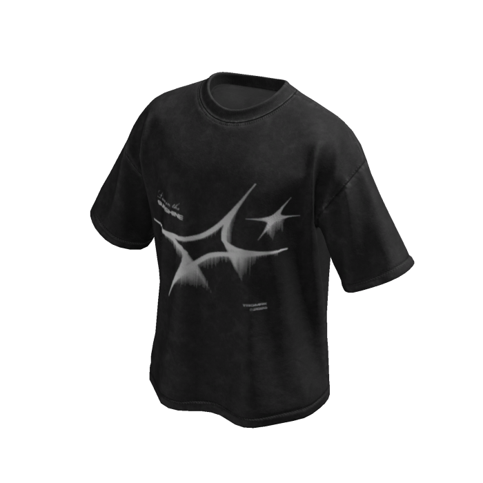 Star Black Wash Oversized Shirt