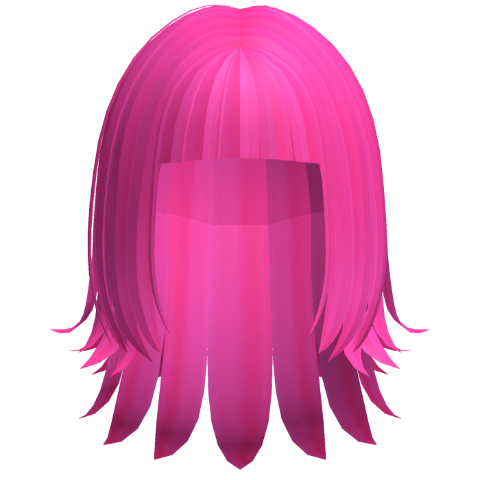 alternative y2k layered jellyfish hair neon pink