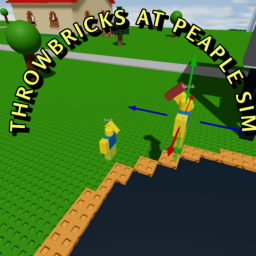 Throw bricks at people simulater