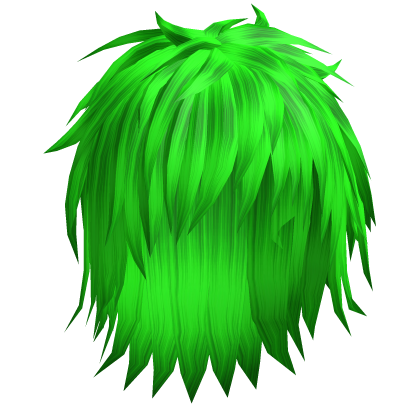 Green Messy Anime Moe Hair 35.