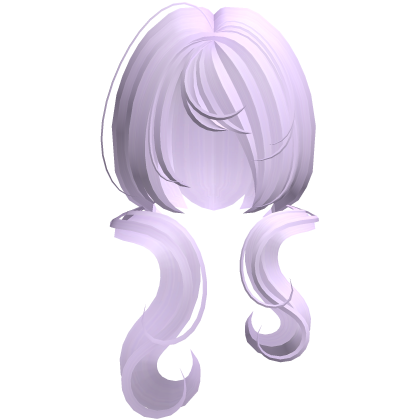 ♡: cutesy doll swirly pigtails in light purple Roblox item