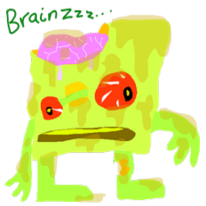 Scary Zombie Waffle of Brainzzz... Roblox decal